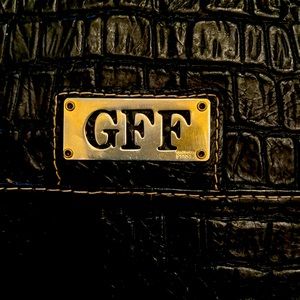 Gianfranco Ferre Faux Crocodile Bag